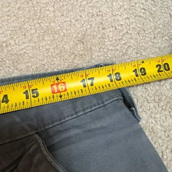 Faded Distressed Vintage Carhartt B151 FAT Fatigue Grey Carpenter Pants 36x30 - Picture 8 of 10
